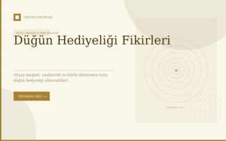 Düğün Hediyeliği Fikirleri