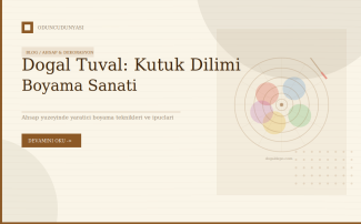 Doğanın Tuvali: Kütük Dilimi Boyama Sanatı