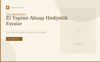 El Yapımı Ahşap Hediyelik Eşyalar