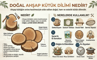 Doğal Ahşap Kütük Dilimi Nedir? Nerelerde Kullanılır?