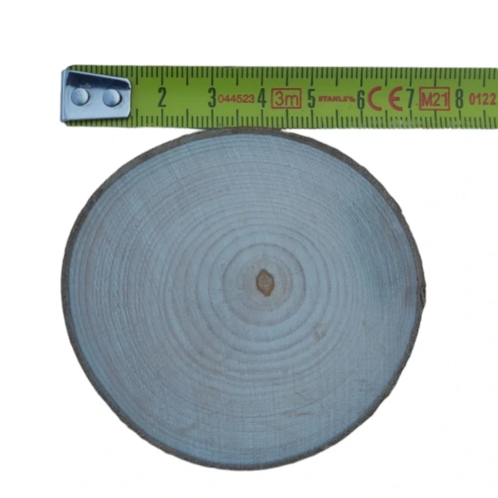 7 cm (50 Adet) Doğal Ahşap Odun Kütük Dilimi