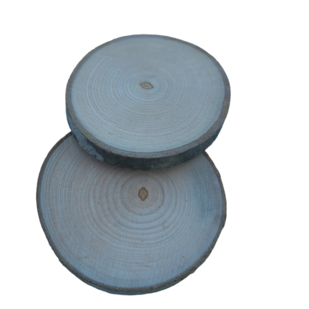 6-7 cm (1000 Adet) Doğal Ahşap Odun Kütük Dilimi