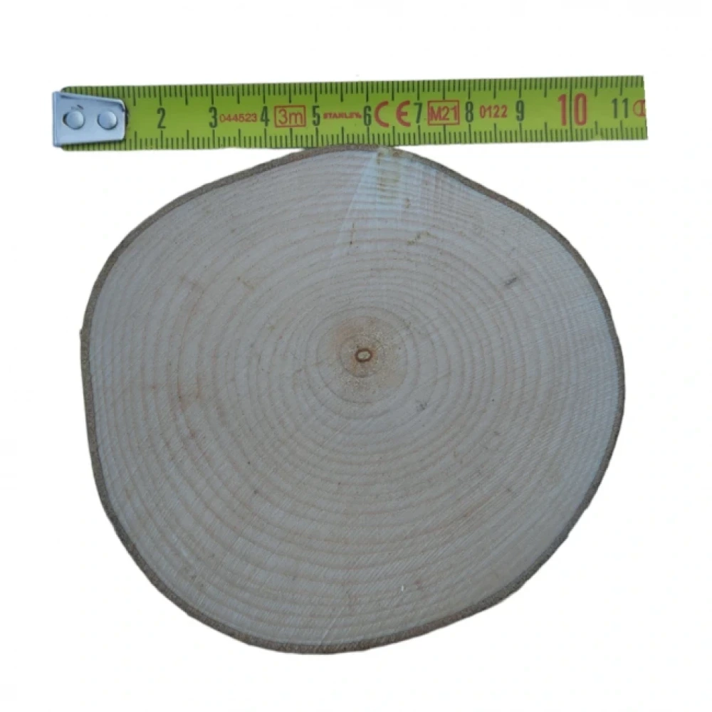 8-10 cm (500 Adet) Doğal Ahşap Odun Kütük Dilimi